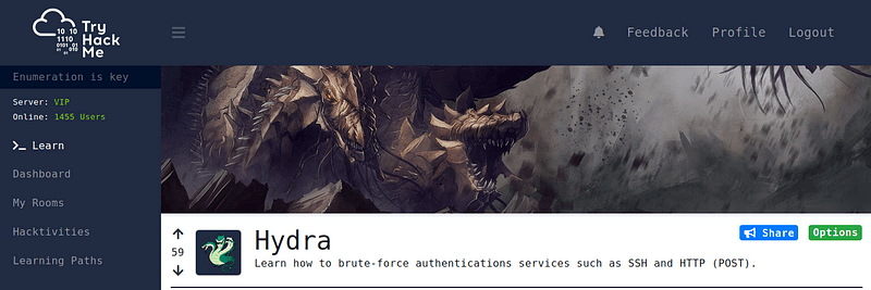 Hydra — TryHackMe